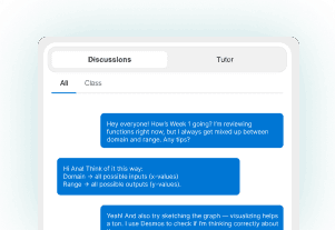 Learnvia AI tutor and discussions providing real-time support and peer learning to deepen understanding at every step
