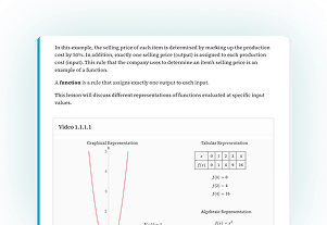 Learnvia lessons completed before class with self-paced learning, instant feedback, and AI tutor support