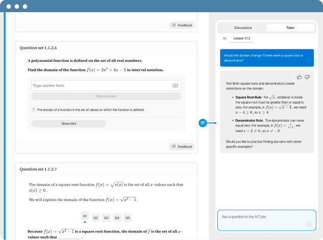 Learnvia post-class UI with hints and full solutions, requiring students to solve a new randomized problem to earn credit